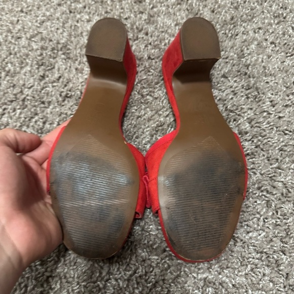 Who What Wear Red Heels SIZE 8 - Picture 3 of 5